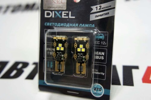 Dixel лампа светодиодная Т16 W16W 370Lm 9SMD с обманкой 2шт гарантия 12мес    фото 2