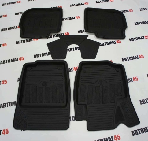 Rezkon  Коврики в салон Volkswagen Polo Лифтбэк c 2020г Skoda Rapid c 2012г комплект 4шт    фото 1