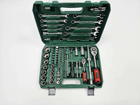 TOOLS набор инструментов 82 предмета 1/2" 1/4" в кейсе фото 2