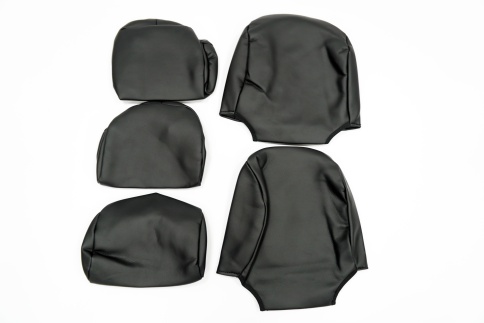 Авточехлы  Lada X-Ray Лада Х-Рей экокожа черная с красной ниткой ромб    фото 4