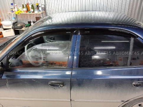 ANVair  дефлекторы окон Hyundai Accent Хендай Акцент 1999-2012г комплект 4шт    фото 7