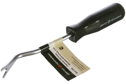 Дело Техники Съемник пистонов клипс обшивки салона изогнутый 6мм фото 3