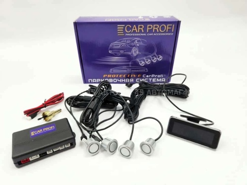 Carprofi  Парктроник 02-4S 4 датчика D 19мм серебро фото 1