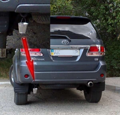 Ведро декоративное на фаркоп нержавейка d=7см h=7см    фото 5