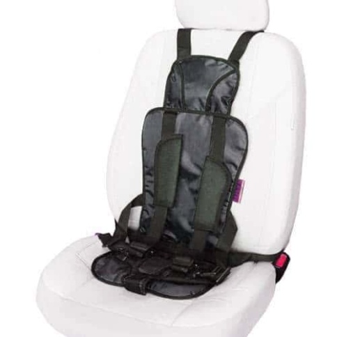Масяня Автокресло бескаркасное универсальное 1,2,3 группа от 1-12 лет вес 9-36 кг черный фото 1