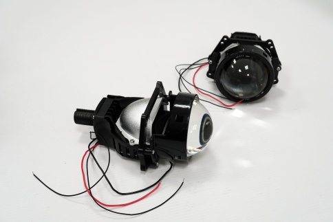 TEMPGOR EK15 светодиодные Би-Led линзы 3.0" 12V 50/60W 6000K 5600Lm 2 чипа 2шт гарантия 12 месяцев   фото 3
