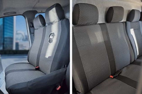 Авточехлы  Газель семиместная жаккард серый стандарт    фото 2