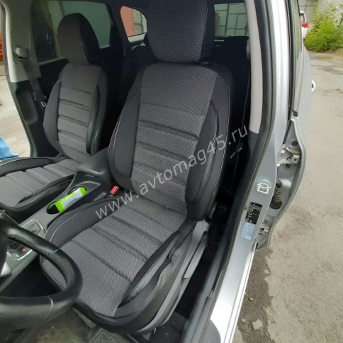 Авточехлы  Kia Ceed Киа Сид 2018-2022г жаккард серый Ижевск   фото 4