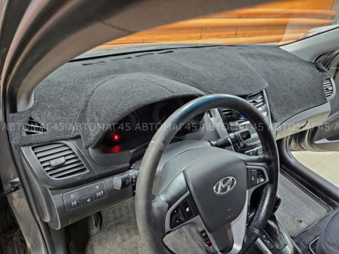 Накидка на панель Hyundai Solaris Хендай Солярис 2011-2017г карпет  фото 1