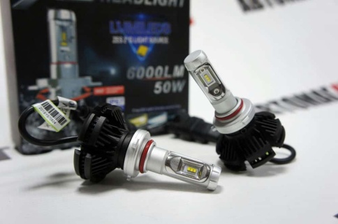 X3 чип  ZES LED 2шт HB3 12В 50W 6500K 6000Lm с обманкой гарантия 1мес АКЦИЯ!   фото 4