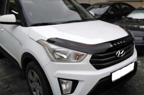 Carl Steelman  Дефлектор капота Hyundai Creta 1 Хендай Крета 1 2015-2021г    фото 2
