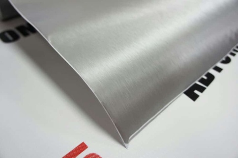 KSF  Автовинил шлифованный алюминий серебро 1м х 1,5м    фото 5