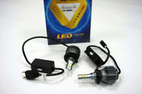 C8  чип СОВ LED 2шт H7 12В 20W 6000К 2400Lm гарантия 1мес    фото 3