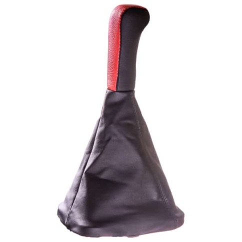 Skyway  Ручка КПП с чехлом ВАЗ 2110 2112 экокожа черно-красная    фото 1