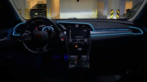 C2R Неоновая нить для подсветки салона LGX-B2 синий 2м фото 9