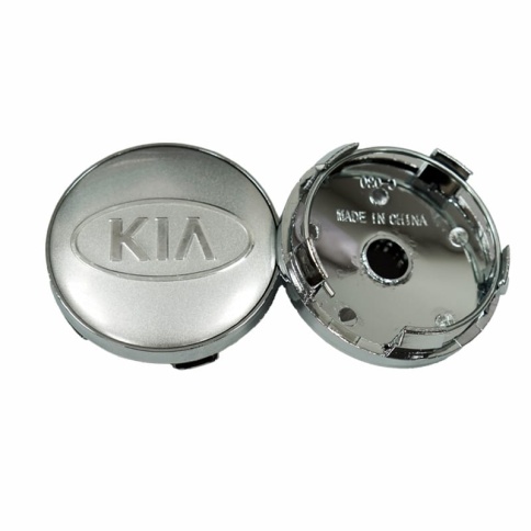 Колпачок ступицы Kia 60/57 серебро хром TechLine Кик Слик (198791) фото 3