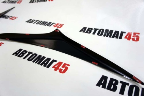 Реснички накладки на фары Kia Rio Киа Рио 2017-2020г до рестайлинг 2шт    фото 2