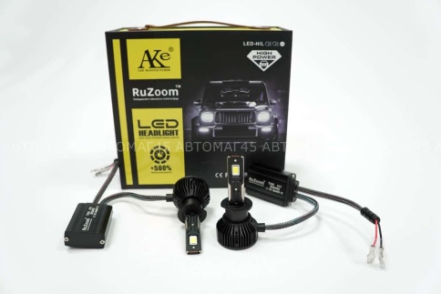 Ruzoom T55  светодиодные лампы LED 2шт H1 12В 55W 6000K 5500Lm гарантия 6мес    фото 1