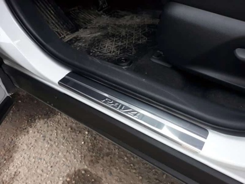 LIDER  Накладки на пороги  Toyota RAV4 XA50 Тойота Рав4 ХА50 2018-2024г 4 шт нержавейка    фото 1