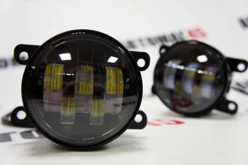 C2R  Фары п/туманные 5 линз LED Vesta Веста Лада X-Ray иномарки LED 60W 4800LM 2шт гарантия 3мес фото 22