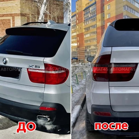 Пленка  для фар светло-черная глянцевая  фото 1