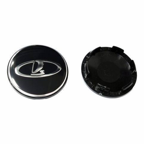 Колпачок ступицы Lada 56/62мм КИК черный (221243) фото 2