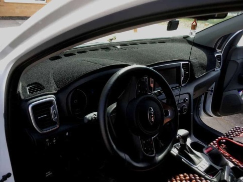 Накидка на панель Kia Sportage Киа Спортаж 2016-2022г кузов QL карпет Maximal фото 3