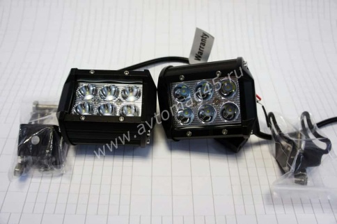 Carprofi  cветодиодная балка FLOOD ближний свет10-30V чипы CREE 6 диодов 18Вт рабочий свет 1шт фото 1