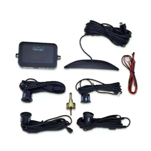 Sho-me  Парктроник цветной светодиодный дисплей с цифровым табло 4 датчика D 22мм черный  фото 4