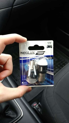 Neolux  светодиодная P21W 5W 12V 6000K 2шт АКЦИЯ   фото 3
