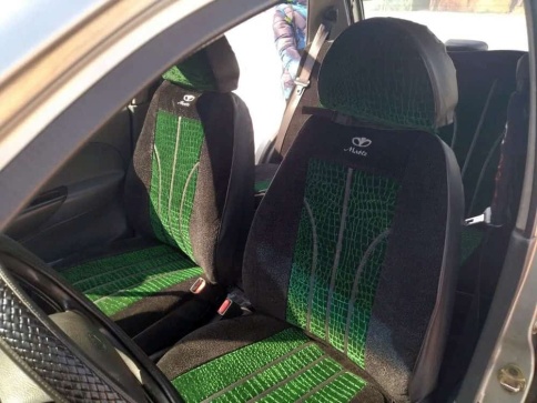 Авточехлы  Daewoo Matiz Дэу Матиз флок зеленый    фото 2