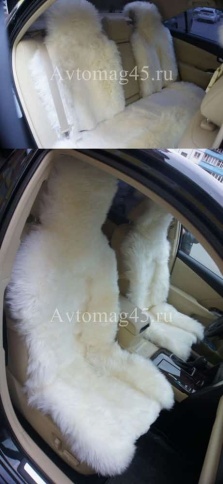 Накидки  комбинированные белый 138x50 на весь салон 5шт    фото 7