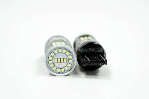 C2R  лампа светодиодная T20 21/5W не биполяр 119SMD canbus без цоколя 5000K 420Lm двухконт белая 2шт фото 6