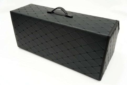 Kingqueen Органайзер  багажника кофр экокожа черный с черной ниткой 65 x 30 x 30см  фото 3