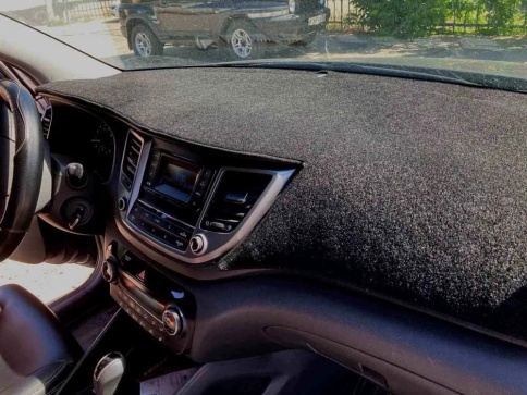Накидка на панель Hyundai Tucson Хендай Туксон кузов TL 2015-2018г до рестайлинг карпет  фото 3