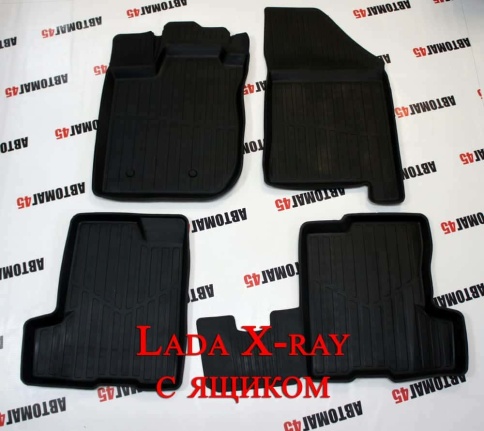 Коврики  в салон LADA X-Ray с ящиком TOP комплект 4шт    фото 1