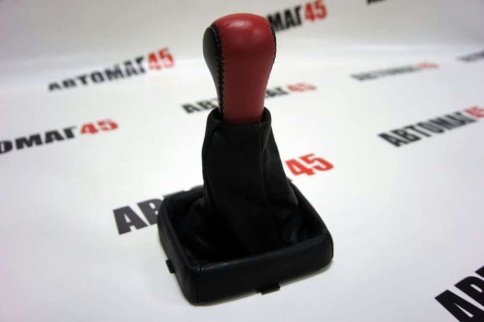 Azard  Ручка КПП с чехлом ВАЗ 2113 2114 2115 экокожа черно-красная    фото 4