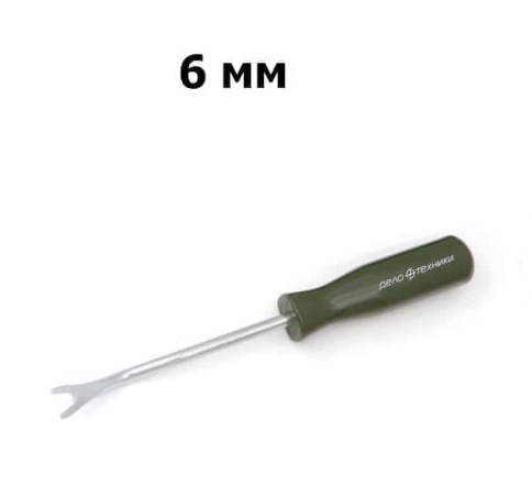 Дело Техники Съемник пистонов клипс обшивки салона изогнутый 6мм фото 1