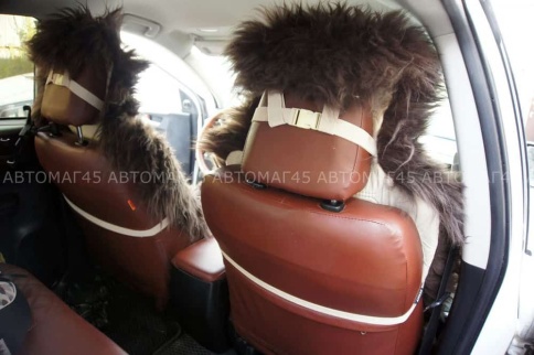 Накидки  комбинированные шоколадный 140x50см 2шт    фото 4