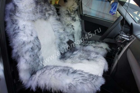 Накидки  комбинированные бело-серый Maximal 140х55см 2шт    фото 4