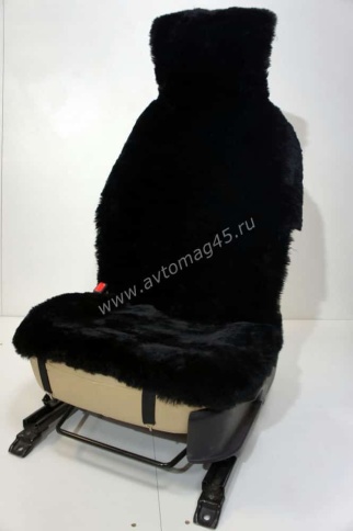 Накидки  короткий ворс черный на коже 138х55см 2шт    фото 7