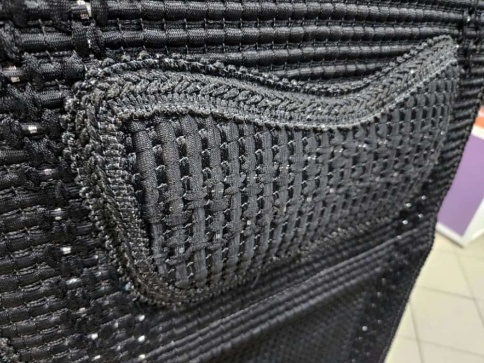 Maximal Чехлы  накидки на сиденье плетеные черные комплект 5шт  фото 2