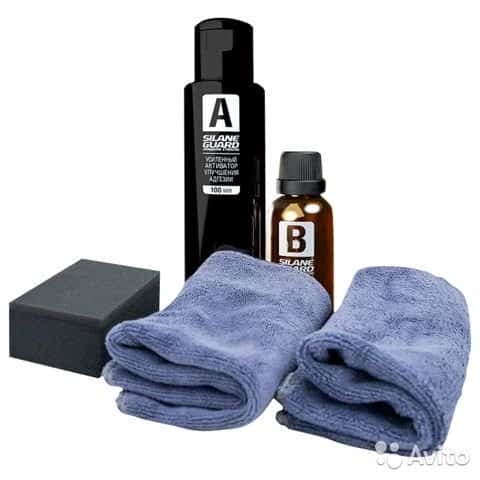 Runway  полироль кузова жидкое стекло Silane Guard набор 100/50мл    фото 2