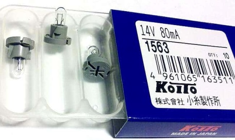 KOITO  лампа Т4,2 14V 80mA   1563 фото 2