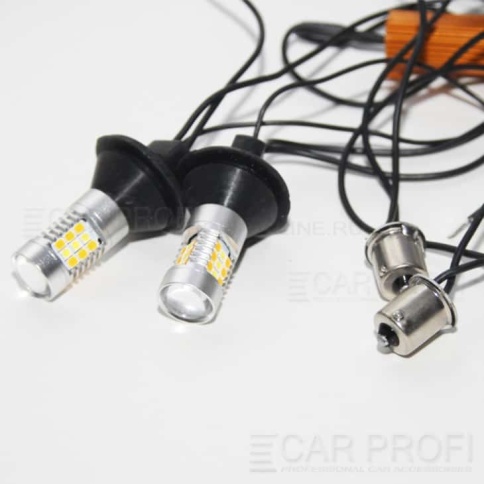 Carprofi  Лампа светодиодная P21W Дхо и поворотник 31 SMD гарантия 3 месяца CP-3030 new фото 2