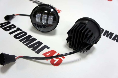 SALMAN  2 реж. 3000 6000K Фары п/туманные Nissan Infinity LED 50W 4800LM без ушей 2шт гаран. 6 мес фото 4