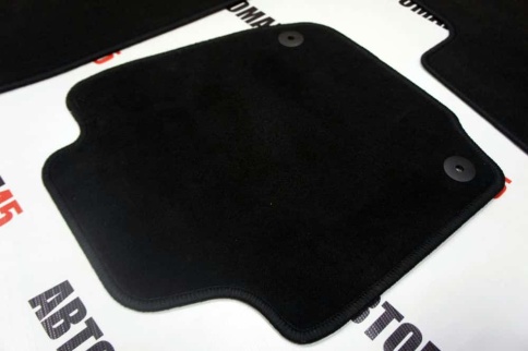 Коврики в салон ворсовые оригинал Volkswagen Polo Лифтбэк c 20г Skoda Rapid с 12г черные компл 4шт фото 3