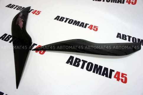 Реснички накладки на фары Ford Focus 2 Форд Фокус 2 2007-2011г рестайлинг 2шт    фото 4