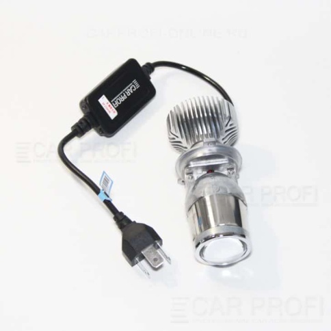 Carprofi светодиодные лампы LED линза модуль 2шт G1 1.4" H4 12В 30W 5100K 5500Lm гар 6мес фото 2