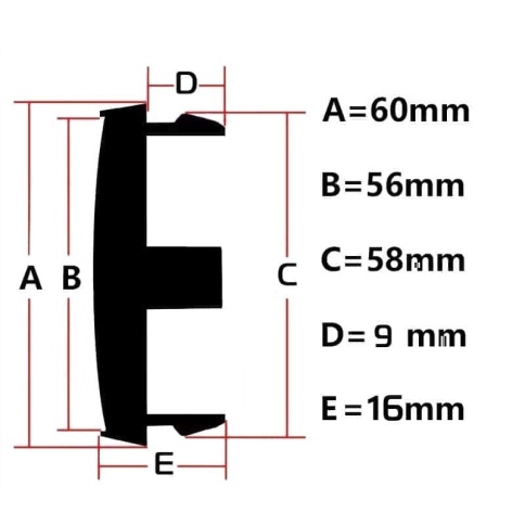 Колпачок ступицы Audi 60/57 серебро Tech Line кик слик NZDK 010 фото 5